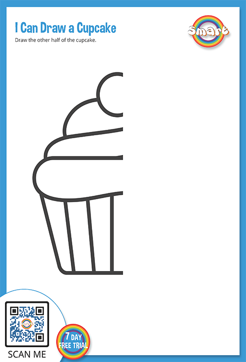 I can draw a cupcake