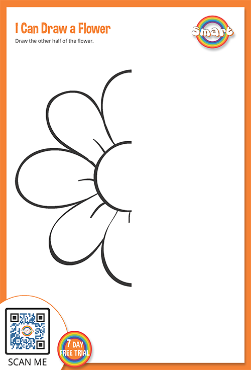 I can draw a flower