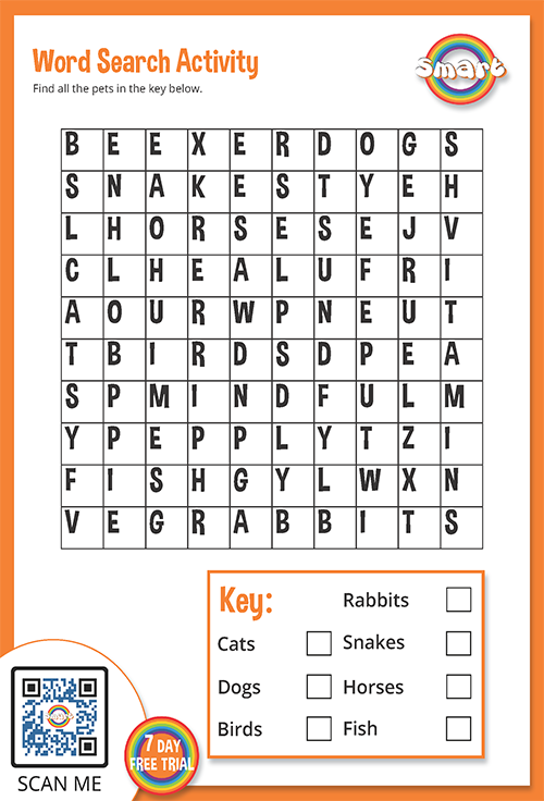 wordsearch pets