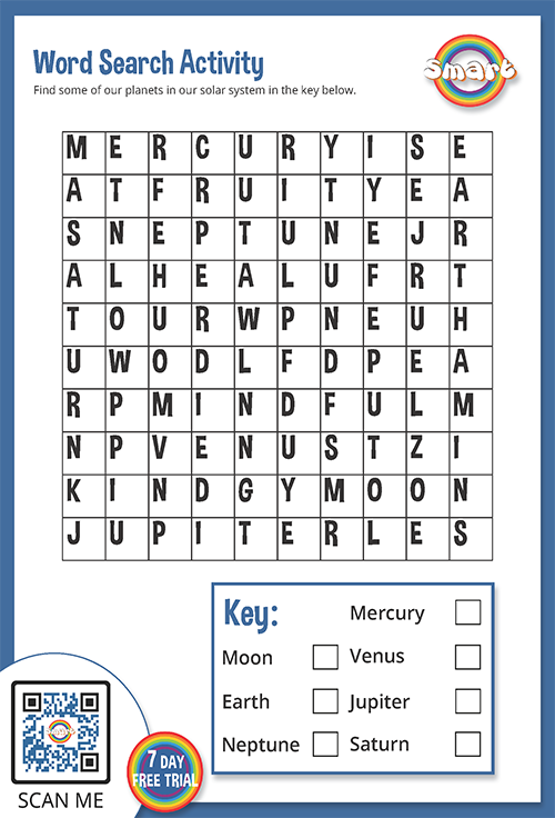 wordsearch planets