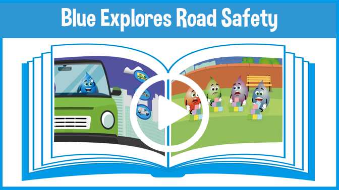 Blue Explores Road Safety Read-to-me
