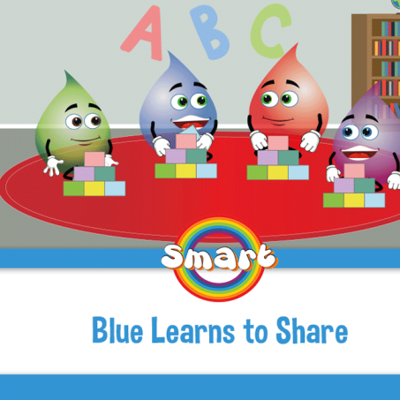 Blue Learns to Share Storybooks