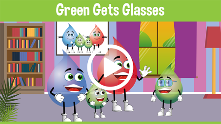 Green Gets Glasses Educational Cartoons