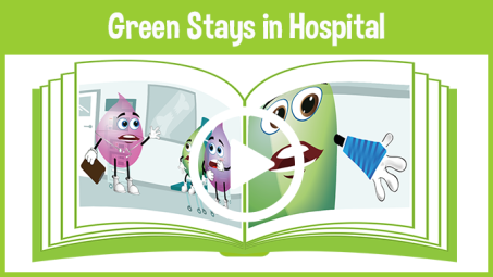 Green Stays in Hospital Read-to-me