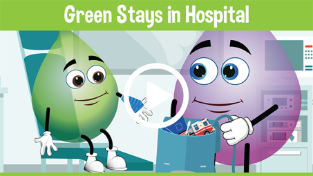 Green Stays in Hospital Educational Cartoons