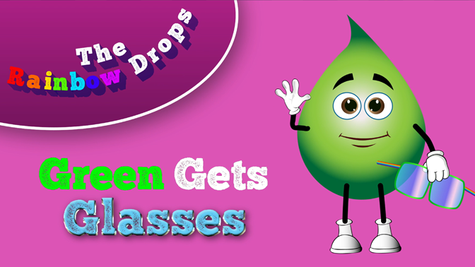 Green Gets Glasses Educational Cartoon for children
