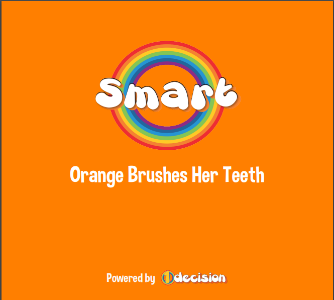 Orange Brushes Her Teeth Back Cover