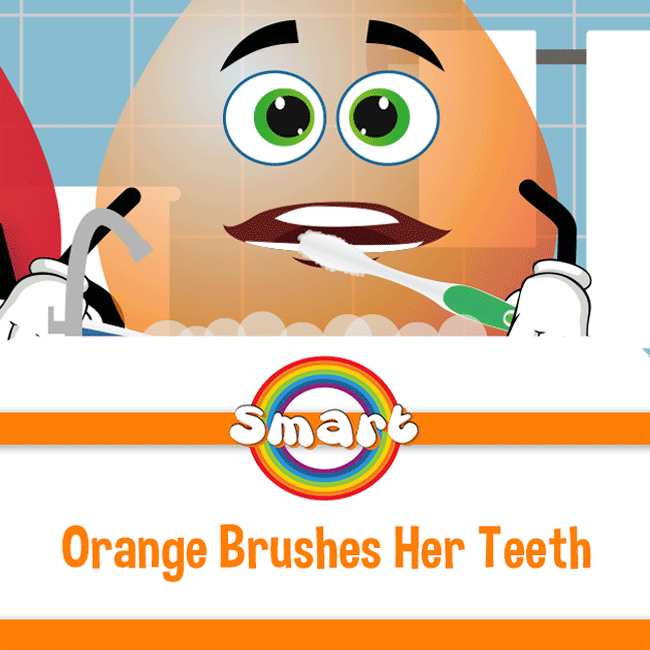 Orange Brushes Her Teeth Storybook