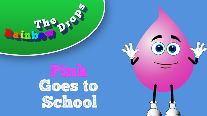 Pink goes to school Educational Cartoon for children