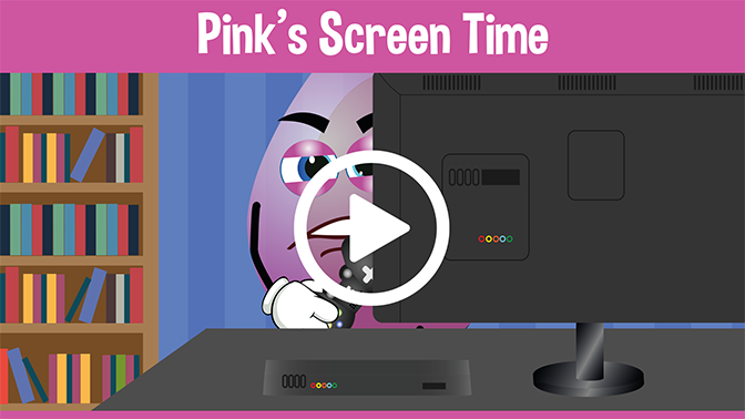 Pink’s Screen Time Educational Cartoons