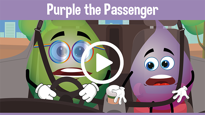 Purple the Passenger Educational Cartoons