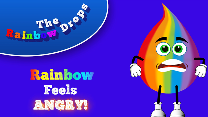 Rainbow Feels Angry Educational Cartoon for children
