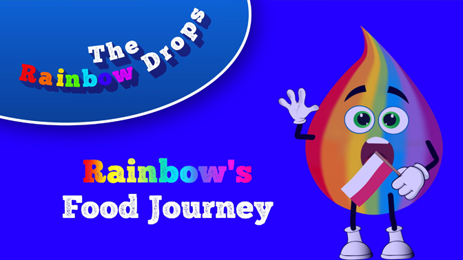 Rainbow’s Food Journey Educational Cartoon for children