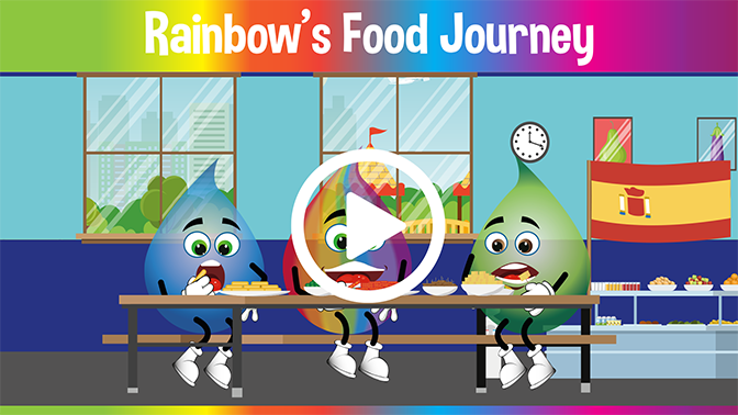 Rainbow’s Food Journey Educational Cartoons
