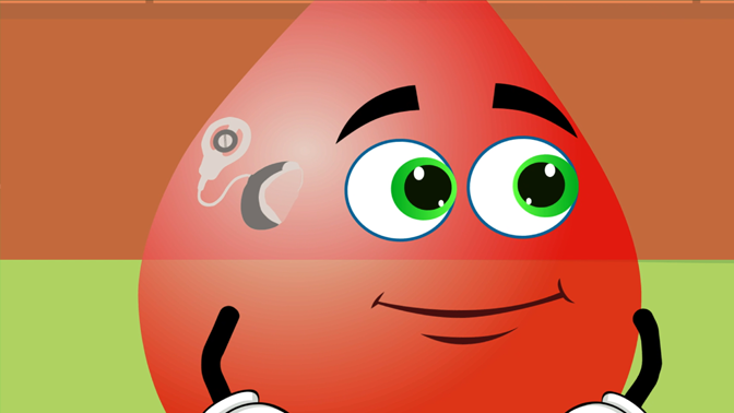 Red’s Hearing Aid Cartoon for children