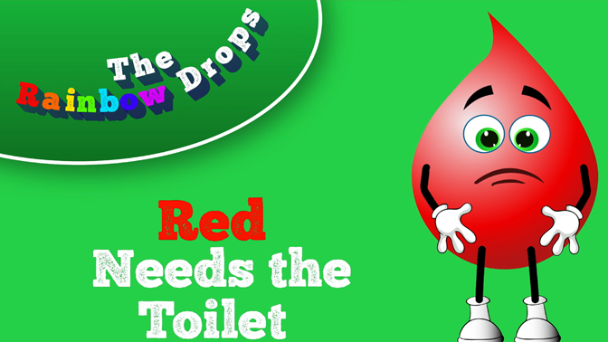 Red Needs the Toilet Educational Cartoon for children