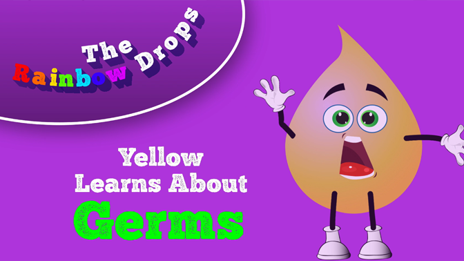Yellow Learns About Germs cartoons for children