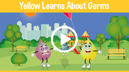 Yellow Learns About Germs Educational Cartoons