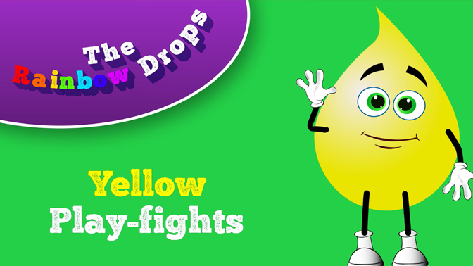 Yellow Play Fights educational cartoons for children
